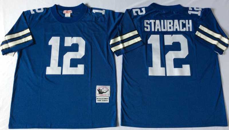 Men's Dallas Cowboys #12 Roger Staubach Blue Throwback Stitched Football Jersey,We sell and wholesale Men's Dallas Cowboys #12 Roger Staubach Blue Throwback Stitched Football Jersey on line form chian!