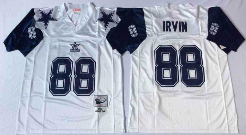 Men's Dallas Cowboys #88 Michael Irvin White Throwback Stitched Football Jersey,We sell and wholesale Men's Dallas Cowboys #88 Michael Irvin White Throwback Stitched Football Jersey on line form chian!