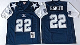 Men's Dallas Cowboys #22 Emmitt Smith Navy Thanksgiving Throwback Stitched Football Jersey,baseball caps,new era cap wholesale,wholesale hats