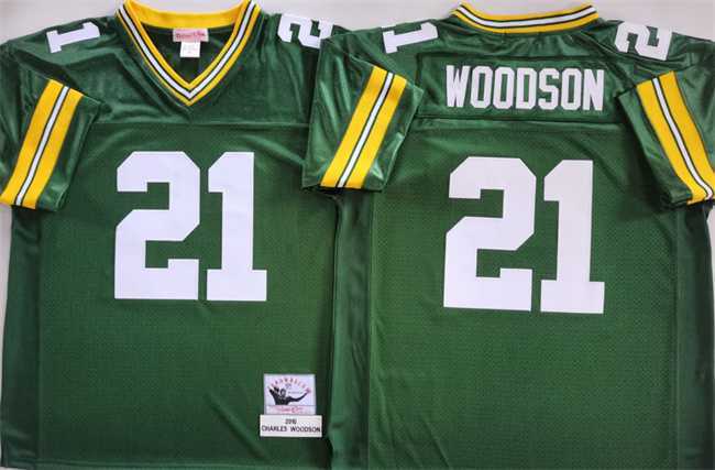 Men's Green Bay Packers #21 Charles Woodson Green Throwback Stitched Football Jersey,We sell and wholesale Men's Green Bay Packers #21 Charles Woodson Green Throwback Stitched Football Jersey on line form chian!