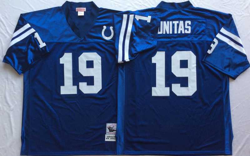 Men's Indianapolis Colts #19 Johnny Unitas Blue Throwback Stitched Football Jersey,We sell and wholesale Men's Indianapolis Colts #19 Johnny Unitas Blue Throwback Stitched Football Jersey on line form chian!