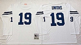 Men's Indianapolis Colts #19 Johnny Unitas White Throwback Stitched Football Jersey,baseball caps,new era cap wholesale,wholesale hats