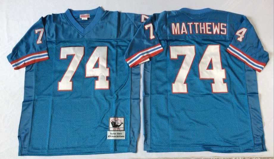 Men's Houston Oilers #74 Bruce Matthews Blue Throwback Stitched Football Jersey,We sell and wholesale Men's Houston Oilers #74 Bruce Matthews Blue Throwback Stitched Football Jersey on line form chian!