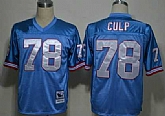 Men's Houston Oilers #78 Cuyley Culp Light Blue Throwback Stitched Football Jersey,baseball caps,new era cap wholesale,wholesale hats