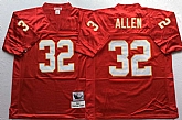 Men's Kansas City Chiefs #32 Marcus Allen Red Throwback Stitched Football Jersey,baseball caps,new era cap wholesale,wholesale hats