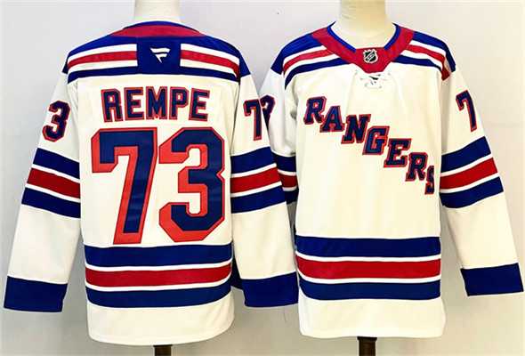 Men's New York Rangers #73 Matt Rempe White 2024-25 Away Stitched Hockey Jersey,We sell and wholesale Men's New York Rangers #73 Matt Rempe White 2024-25 Away Stitched Hockey Jersey on line form chian!