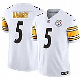 Youth Pittsburgh Steelers #5 Jalen Ramsey White 2023 F.U.S.E. Vapor Untouchable Limited Stitched Jersey Dzhi,baseball caps,new era cap wholesale,wholesale hats