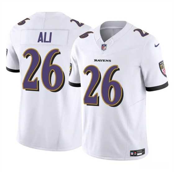 Men & Women & Youth Baltimore Ravens #26 Rasheen Ali White 2025 F.U.S.E. Vapor Limited Jersey,We sell and wholesale Men & Women & Youth Baltimore Ravens #26 Rasheen Ali White 2025 F.U.S.E. Vapor Limited Jersey on line form chian!