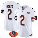 Men & Women & Youth Chicago Bears #2 D.J. Moore White 2025 F.U.S.E. With VMH Patch Vapor Untouchable Limited Stitched Jersey,baseball caps,new era cap wholesale,wholesale hats