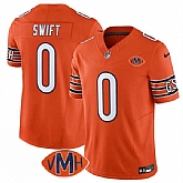Men & Women & Youth Chicago Bears #0 D'Andre Swift Orange 2025 F.U.S.E. With VMH Patch Vapor Untouchable Limited Stitched Jersey,baseball caps,new era cap wholesale,wholesale hats
