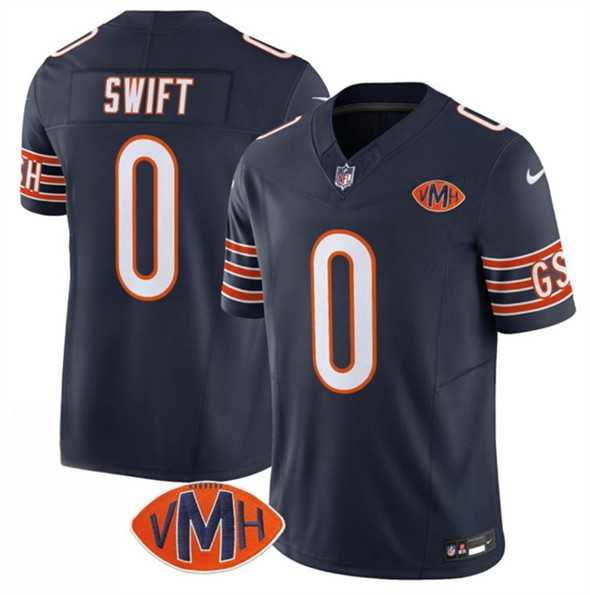 Men & Women & Youth Chicago Bears #0 D'Andre Swift Navy 2025 F.U.S.E. With VMH Patch Vapor Untouchable Limited Stitched Jersey,We sell and wholesale Men & Women & Youth Chicago Bears #0 D'Andre Swift Navy 2025 F.U.S.E. With VMH Patch Vapor Untouchable Limited Stitched Jersey on line form chian!