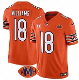 Men & Women & Youth Chicago Bears #18 Caleb Williams Orange 2025 F.U.S.E. With 1-Star C Patch And VMH Patch Vapor Untouchable Limited Stitched Jersey,baseball caps,new era cap wholesale,wholesale hats