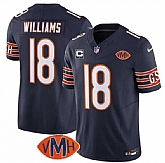 Men & Women & Youth Chicago Bears #18 Caleb Williams Navy 2025 F.U.S.E. With 1-Star C Patch And VMH Patch Vapor Untouchable Limited Stitched Jersey,baseball caps,new era cap wholesale,wholesale hats