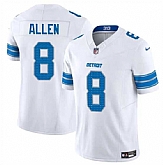 Men & Women & Youth Detroit Lions #8 Kyle Allen White 2025 F.U.S.E. Vapor Limited Stitched Jersey,baseball caps,new era cap wholesale,wholesale hats