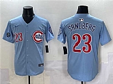 Men's Chicago Cubs #23 Ryne Sandberg Blue 'Ryne Sandberg Tribute' Vapor Limited V2 Stitched Jersey,baseball caps,new era cap wholesale,wholesale hats