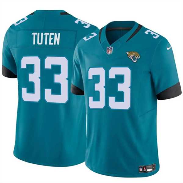 Men & Women & Youth Jacksonville Jaguars #33 Bhayshul Tuten Teal 2024 Vapor Untouchable Limited Stitched Jersey,We sell and wholesale Men & Women & Youth Jacksonville Jaguars #33 Bhayshul Tuten Teal 2024 Vapor Untouchable Limited Stitched Jersey on line form chian!