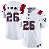 Men & Women & Youth New England Patriots #26 Terrell Jennings White 2025 F.U.S.E. Vapor Limited Stitched Jersey,baseball caps,new era cap wholesale,wholesale hats