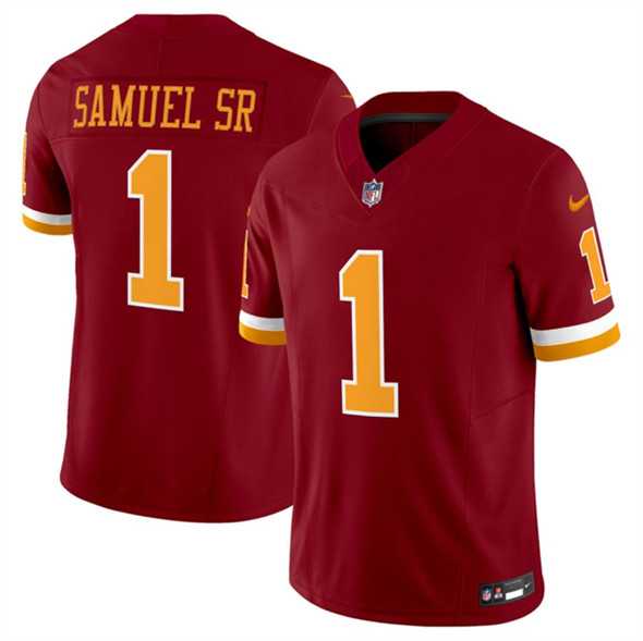 Men & Women & Youth Washington Commanders #1 Deebo Samuel Sr. Burgundy 2025 F.U.S.E. Throwback Limited Stitched Jersey,We sell and wholesale Men & Women & Youth Washington Commanders #1 Deebo Samuel Sr. Burgundy 2025 F.U.S.E. Throwback Limited Stitched Jersey on line form chian!