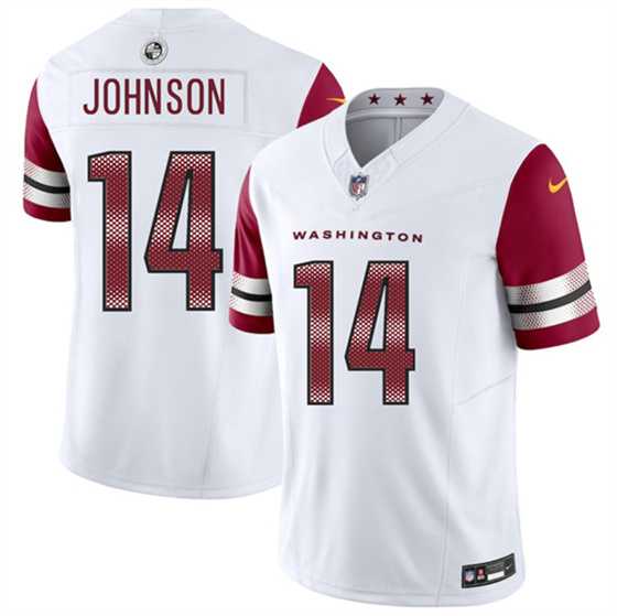Men & Women & Youth Washington Commanders #14 Josh Johnson White 2025 F.U.S.E. Vapor Limited Stitched Jersey,We sell and wholesale Men & Women & Youth Washington Commanders #14 Josh Johnson White 2025 F.U.S.E. Vapor Limited Stitched Jersey on line form chian!
