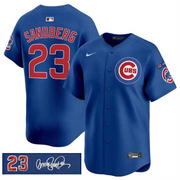 Men's Chicago Cubs #23 Ryne Sandberg Royal 'Ryne Sandberg Tribute' Vapor Limited V3 Stitched Jersey Dzhi,We sell and wholesale Men's Chicago Cubs #23 Ryne Sandberg Royal 'Ryne Sandberg Tribute' Vapor Limited V3 Stitched Jersey Dzhi on line form chian!