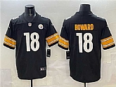Men's Pittsburgh Steelers #18 Will Howard Black 2025 Vapor Limited Stitched Jersey,baseball caps,new era cap wholesale,wholesale hats