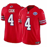 Men & Women & Youth Buffalo Bills #4 James Cook Red 2025 F.U.S.E. With Farewell Patch Vapor Untouchable Limited Stitched Jersey,baseball caps,new era cap wholesale,wholesale hats