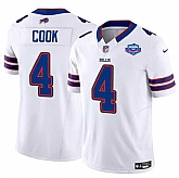Men & Women & Youth Buffalo Bills #4 James Cook White 2025 F.U.S.E. With Farewell Patch Vapor Untouchable Limited Stitched Jersey,baseball caps,new era cap wholesale,wholesale hats