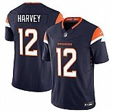 Men & Women & Youth Denver Broncos #12 RJ Harvey Navy F.U.S.E. Vapor Limited Stitched Jersey,baseball caps,new era cap wholesale,wholesale hats