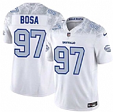 Men's Buffalo Bills #97 Joey Bosa White 2025 F.U.S.E. 'Rivalries' Vapor Limited Football Stitched Jersey Dzhi