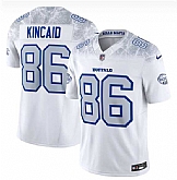 Men's Buffalo Bills #86 Dalton Kincaid White 2025 F.U.S.E. 'Rivalries' Vapor Limited Football Stitched Jersey Dzhi