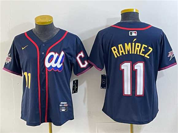 Women's American League #11 Jose Ramirez Navy 2025 All-Star Edition Limited Stitched Jersey,We sell and wholesale Women's American League #11 Jose Ramirez Navy 2025 All-Star Edition Limited Stitched Jersey on line form chian!