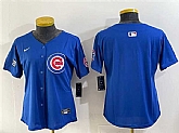 Women's Chicago Cubs Blank Royal 'Ryne Sandberg Tribute' Vapor Limited V2 Stitched Jersey,baseball caps,new era cap wholesale,wholesale hats
