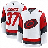Men's Carolina Hurricanes #37 Andrei Svechnikov White 2025 Away Stitched Hockey Jersey Dzhi,baseball caps,new era cap wholesale,wholesale hats