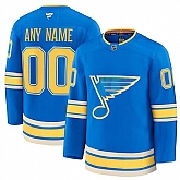 Men's St. Louis Blues Active Player Custom Blue 2024-25 Alternate Stitched Hockey Jersey,baseball caps,new era cap wholesale,wholesale hats