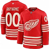 Men's Detroit Red Wings Active Player Custom Red 2025 Centennial Premium Stitched Jersey,baseball caps,new era cap wholesale,wholesale hats