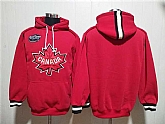 Men's Team Canada Blank Red Ageless Must-Have Lace-Up Pullover Hoodie,baseball caps,new era cap wholesale,wholesale hats