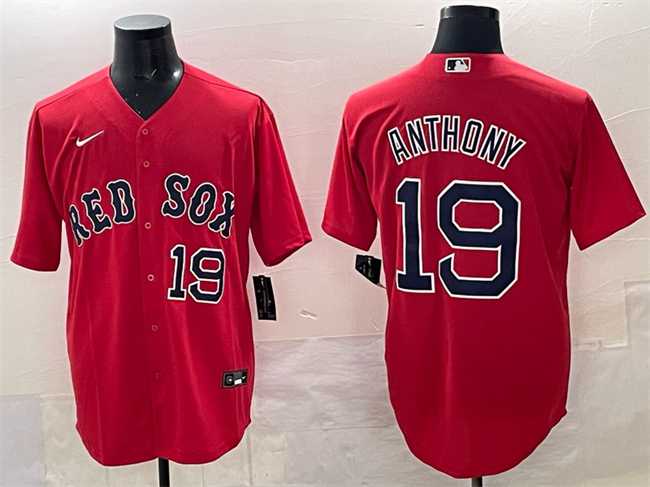 Men's Boston Red Sox #19 Roman Anthony Red Cool Base Stitched Jersey,We sell and wholesale Men's Boston Red Sox #19 Roman Anthony Red Cool Base Stitched Jersey on line form chian!