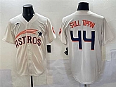 Men's Houston Astros #44 Still Tippin Cream Throwback Cooperstown Collection Limited Stitched Jersey,baseball caps,new era cap wholesale,wholesale hats