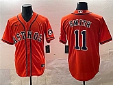 Men's Houston Astros #11 Cam Smith Orange Cool Base Stitched Jersey,baseball caps,new era cap wholesale,wholesale hats