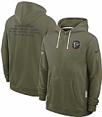Men's Atlanta Falcons Olive 2025 Salute to Service Pullover Hoodie,baseball caps,new era cap wholesale,wholesale hats