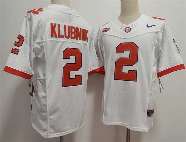 Men's Clemson Tigers #2 Cade Klubnik White F.U.S.E. Stitched Football Jersey,We sell and wholesale Men's Clemson Tigers #2 Cade Klubnik White F.U.S.E. Stitched Football Jersey on line form chian!