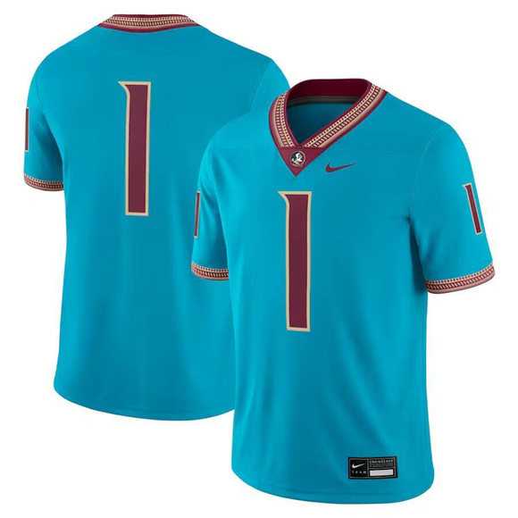 Men's Florida State Seminoles #1 Teal Stitched Football Game Jersey Dzhi,We sell and wholesale Men's Florida State Seminoles #1 Teal Stitched Football Game Jersey Dzhi on line form chian!