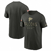 Men's Atlanta Falcons Forest Green 2025 Salute to Service Sideline Primary Edge Dri-FIT T-Shirt,baseball caps,new era cap wholesale,wholesale hats