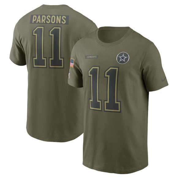 Men's Dallas Cowboys #11 Micah Parsons Olive 2025 Salute to Service Name & Number T-Shirt,We sell and wholesale Men's Dallas Cowboys #11 Micah Parsons Olive 2025 Salute to Service Name & Number T-Shirt on line form chian!