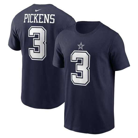 Men's Dallas Cowboys #3 George Pickens Navy T-Shirt,We sell and wholesale Men's Dallas Cowboys #3 George Pickens Navy T-Shirt on line form chian!