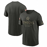 Men's Dallas Cowboys Forest Green 2025 Salute to Service Sideline Primary Edge Dri-FIT T-Shirt,baseball caps,new era cap wholesale,wholesale hats