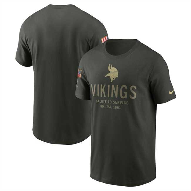 Men's Minnesota Vikings Forest Green 2025 Salute to Service Sideline Primary Edge Dri-FIT T-Shirt,We sell and wholesale Men's Minnesota Vikings Forest Green 2025 Salute to Service Sideline Primary Edge Dri-FIT T-Shirt on line form chian!