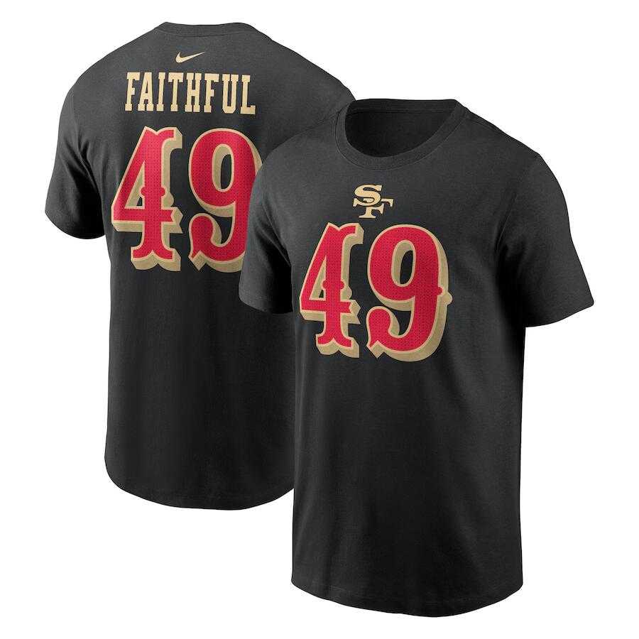 Men's San Francisco 49ers #49 The Faithful Black 2025 Rivalries Collection Name & Number T-Shirt,We sell and wholesale Men's San Francisco 49ers #49 The Faithful Black 2025 Rivalries Collection Name & Number T-Shirt on line form chian!