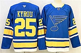 Men's St. Louis Blues #25 Jordan Kyrou Blue 2025 Stitched Hockey Jersey,baseball caps,new era cap wholesale,wholesale hats