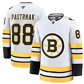 Men's Boston Bruins #88 David Pastrnak White 2025 Away Stitched Hockey Jersey Dzhi,baseball caps,new era cap wholesale,wholesale hats